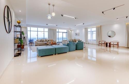 Sharm Apartment | Overlooking Pool, Mountain and Sea 6BR Villa with Two Assistant Room, Heated Pool, BBQ Area, Al Dana Island, Fujairah by Deluxe Holiday Homes