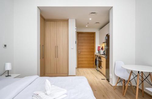Jebel Ali Apartment | Charming Studio in Azizi Aura with City View