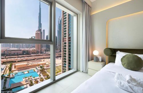 Za'abeel 2 Apartment | Downtown Dreams Burj Khalifa View with Dubai Mall, Pool & Free Parking