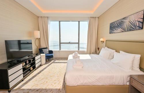 Palm Jumeirah Apartment | Luxury 1-BR with Stunning Views in Palm Tower by Luxe Shortlet
