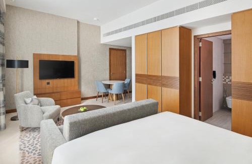 Dubai World Central Apartment | Staybridge Suites Dubai Al-Maktoum Airport by IHG