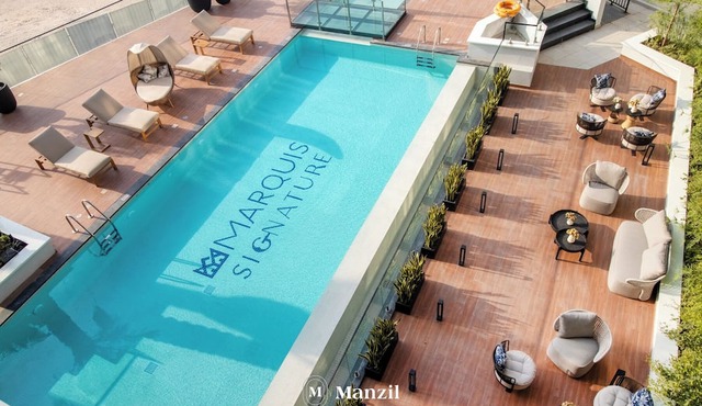 Manzil - 1BR in Arjan with City Views