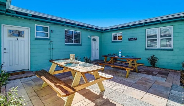 Sea Glass Cottage #3 | Renovated | Beachfront w/Dune Views | Outdoor Courtyard