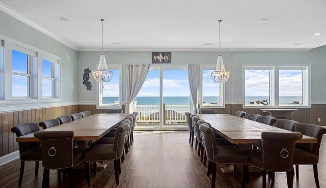Experience oceanfront luxury at Topsail Manor, a spacious 8-bedroom paradise in North Topsail Beach. in North Topsail Beach