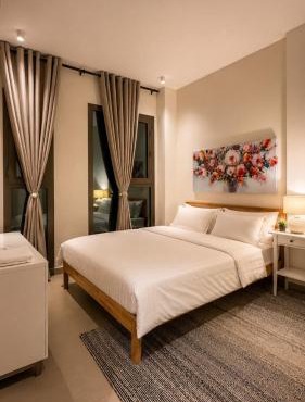 Luxury 1BHK flat in Bosher - Garden & City View