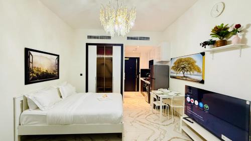 Petalz Luxury furnished studio with Balcony Swimming Pool Gym Kids play ground