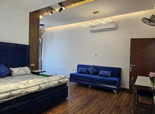 Anushthan Villa a private serviced villa for events and staycation with luxury views of garden and fountain pool in UAE